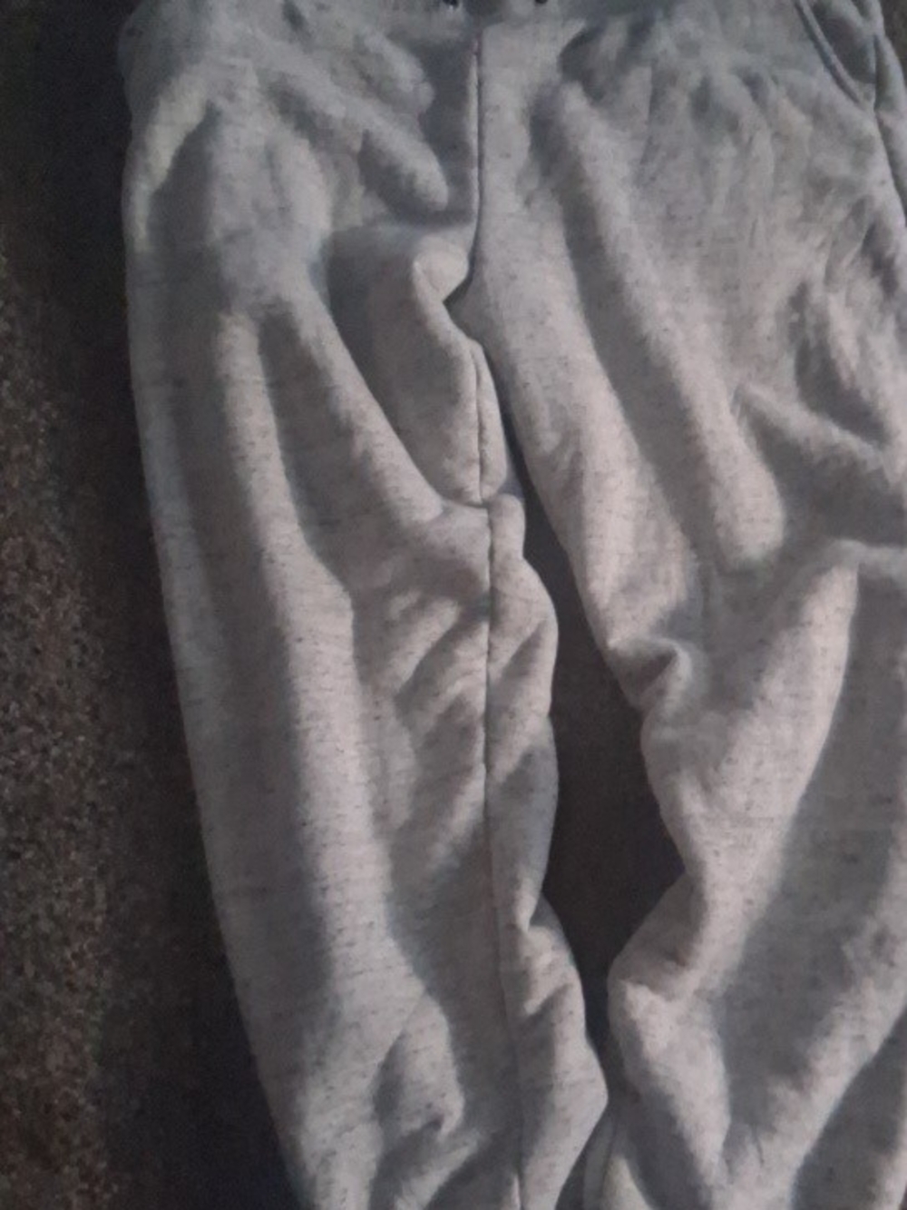 Men Gray Knit Jogger Pants